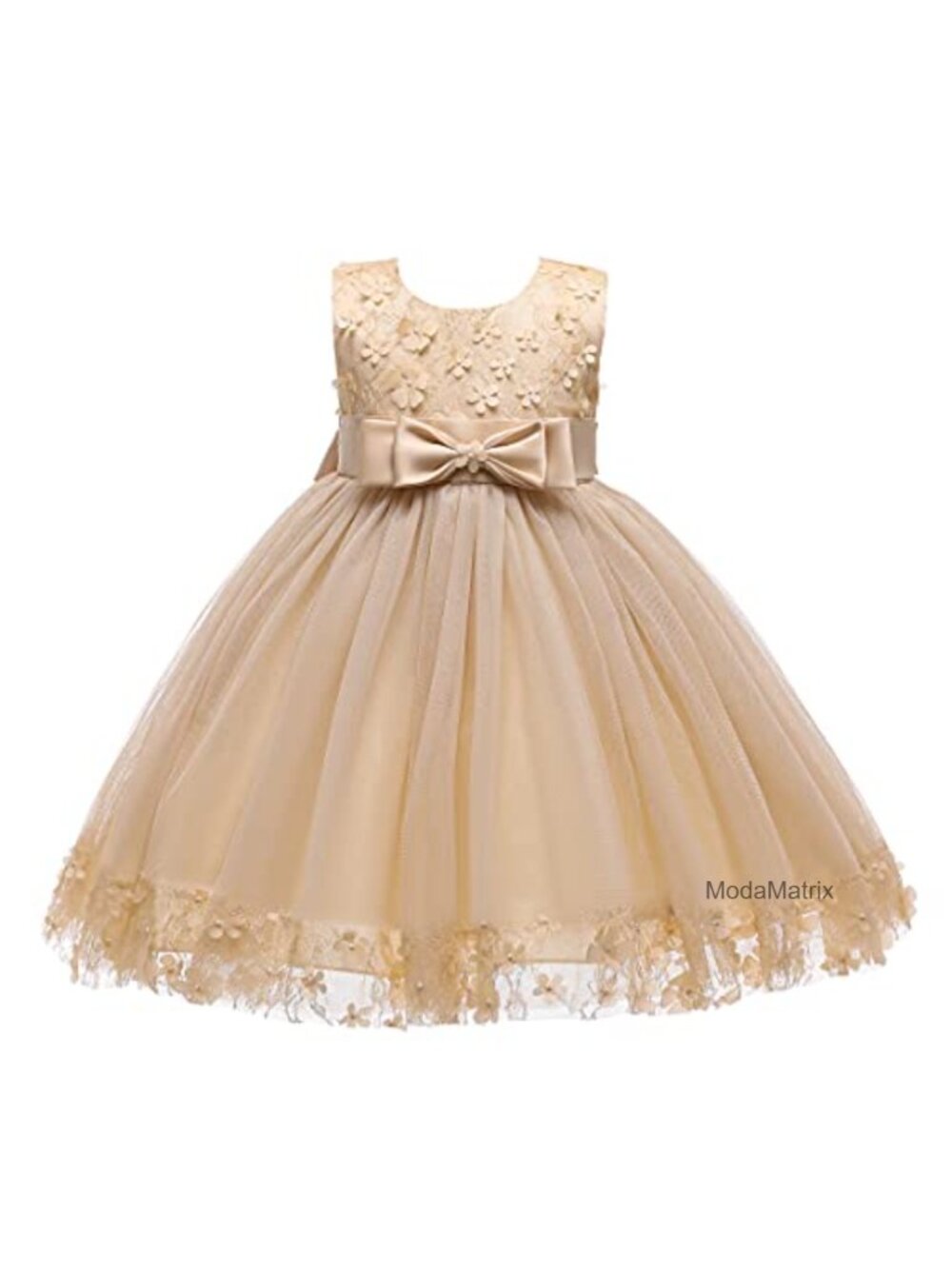 Girls Flower Lace A-line Party Dress Pageant Birthday Formal Sleeveless